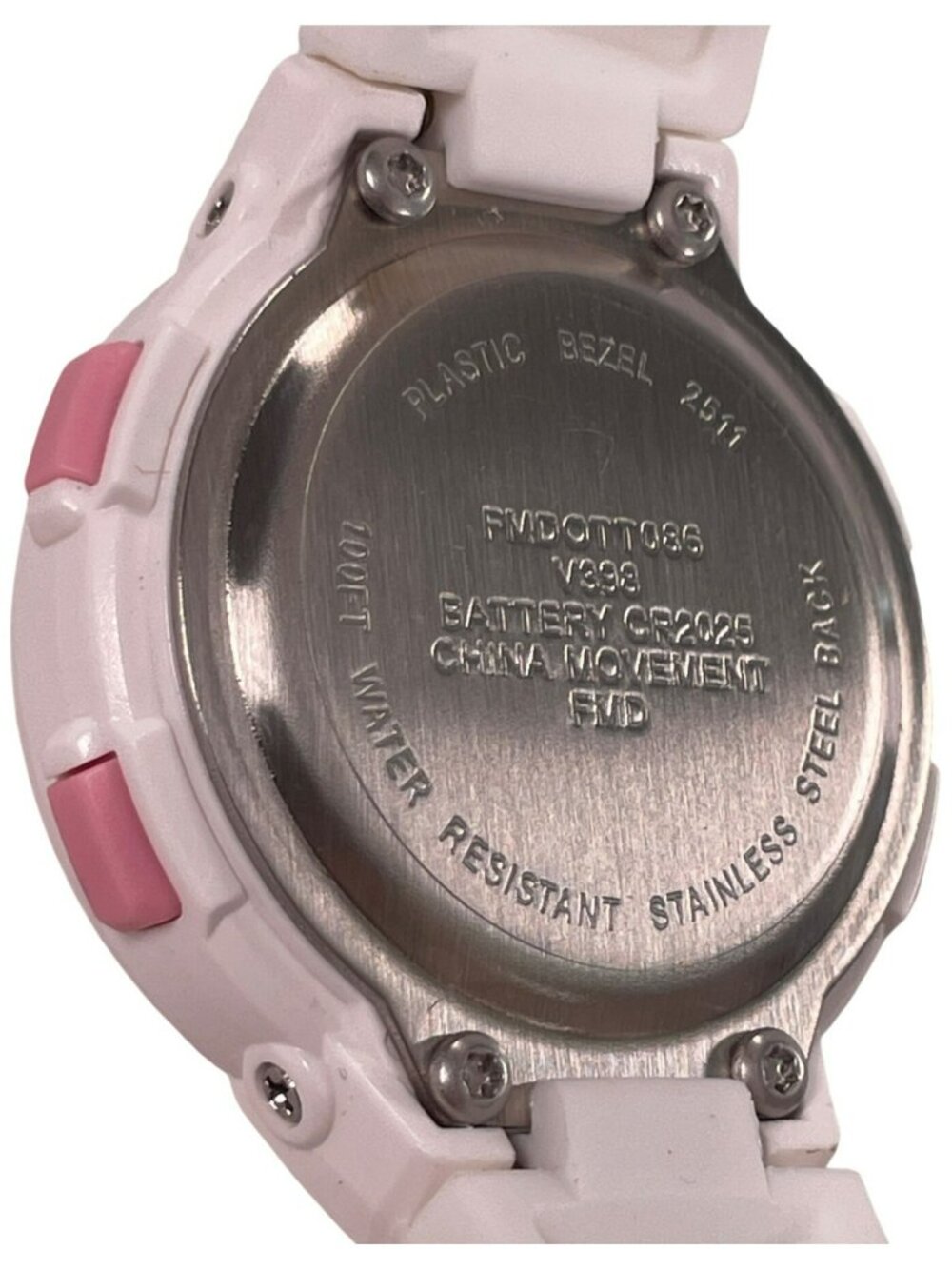 Time And Tru Digital Sport Watch Water Resistant Pink & White Women's O/S NEW - Picture 5 of 8